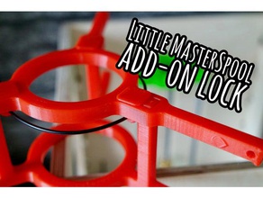 pouco masterspool v1 add-on de bloqueio Impressora 3d acessórios dasfilament reprap spool 3d print model - Mito3D