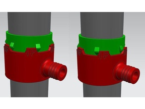 Regen barrel Umsteller + Blätter filter off-option Teile automatische Fass flow diverter Blatt protector öffnen schließen overflow nachhaltig ist Tippen Sie auf Wasser 3d print model - Mito3D