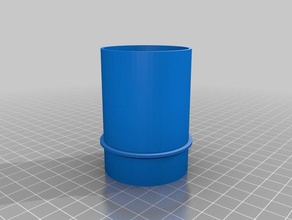 my customized vacuum hose adapter 4 parts 3d print model - Mito3D