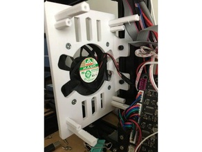 tevo tarantula main board fan 70x70 support 3d printer accessories 70x70mm cooling mount mks base 3d print model - Mito3D