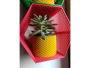 zigrinata vaso 70x95mm arredamento giardino 3d print model - Mito3D