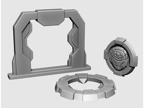 tokens counters - pit board game 3d printing boardgame counter miniature miniatures science fiction scifi token 3d print model - Mito3D