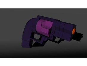 tri-revolver 3d yazıcı parçaları derleme silah prop revolver oyuncak 3d print model - Mito3D