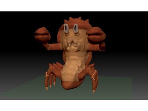 caranguejo monstro criaturas criatura modelo mutante 3d print model - Mito3D