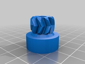 engranajes, tuercas nylock de 26mm hobbed pernos Impresora 3d las piezas 3d print model - Mito3D
