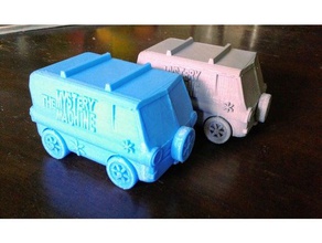 mystery machine southern il sculptures a100 cartoon dodge ghosts monsters scooby doo van 3d print model - Mito3D