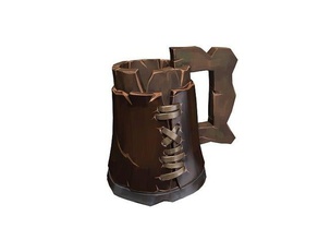 pirate tankard 3d printing coffee mug mugs drink pirates caribbean seat sea thieves 3d print model - Mito3D