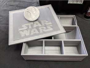 caja de joyería los contenedores cuadro imperio la rebeldes estrella starwars star wars almacenamiento guerras 3d print model - Mito3D