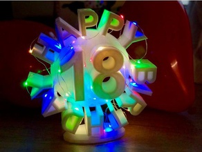 joyeux anniversaire art De 18 ans 18e de naissance la décoration cadeau d'anniversaire coupe gobelet statue 3d print model - Mito3D