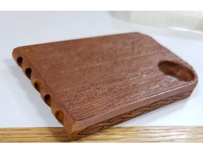 de madera veteada flauta pan la música zampoñas 3d print model - Mito3D