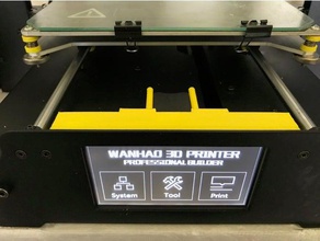 lcd holder micro sd card tray i3 plus 3d printer parts advi3 enclosure case maker select monoprice prusa wanhao duplicator 3d print model - Mito3D