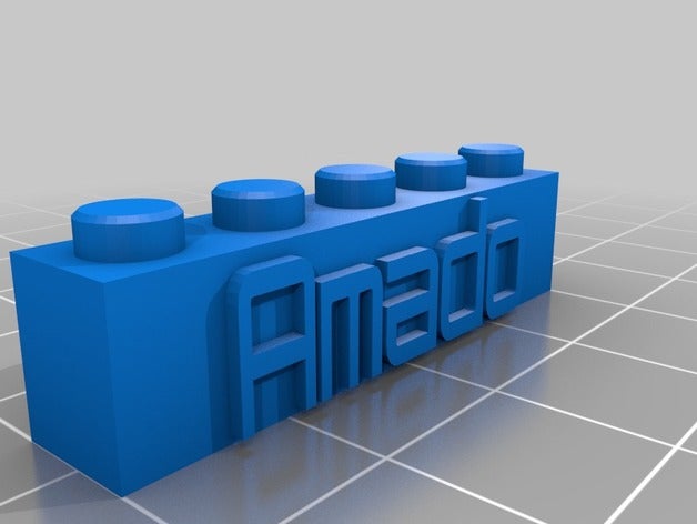 blok Anahtarlık amado 5x1 inşaat oyuncaklar özelleştirilmiş kişiselleştirilmiş 3D print model - Mito3D