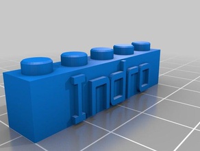blok Anahtarlık fonksiyonel 5x1 inşaat oyuncaklar özelleştirilmiş kişiselleştirilmiş 3d print model - Mito3D