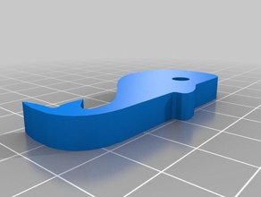 baleine trousseau de clés porte-clés un la 3d print model - Mito3D