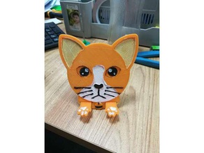 phone holder cat 3d printing 3d print model - Mito3D