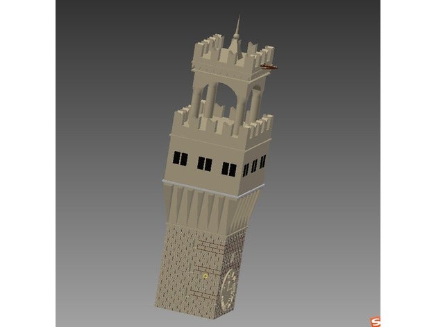 palazzo vecchio ac 2 torre campanaria La stampa 3d 3D print model - Mito3D