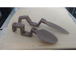 articulado cuchillo & spoon cocina y comedor 3d print model - Mito3D