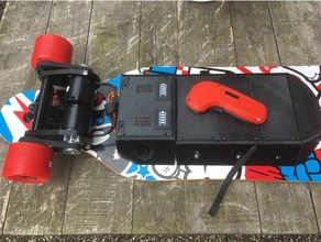 Elektro-longboard r c Fahrzeuge arduino Fall Batterie-Halter Elektro-skateboard - Elektronik die esc-Taste firefly lipo-Akku longboard remote Fernbedienung skateboard Tacho 3d print model - Mito3D