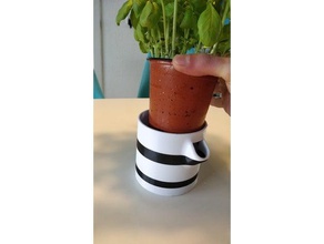 selfwatering fiore herbspot famiglia designer vaso di fiori vasi erbe aromatiche 3d print model - Mito3D