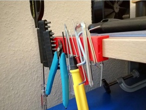 lo strumento magnetico titolare utensili & caselle scrivania di supporto 3d print model - Mito3D