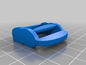 Bouclé-sac dos - backpak Gürtel tensionner 3d-drucken Rucksack Spanner Gurt-Spanner clip 3d print model - Mito3D