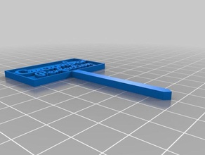 mon personnalisés usine de signer deux lignes la perfection extérieur et jardin personnalisé 3d print model - Mito3D