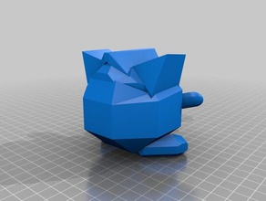 simple togepi las esculturas baja poli pokemon figuras 3d print model - Mito3D
