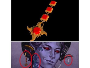 mollymauk sunburst charm jewelry costume cosplay accessory critical role dungeons dragons 3d print model - Mito3D