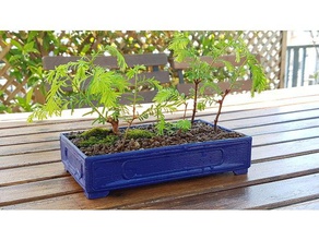 tipico bonsa pentola 17x10cm all'aperto e giardino bonsai vaso giappone piantare in pot 3d print model - Mito3D