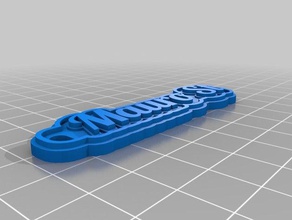 mauro st Schlüsselanhänger kundengebundene 3d print model - Mito3D