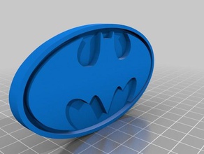 batman emblema do símbolo traje 3d print model - Mito3D