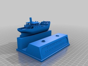 cas capitão da mesa porta-caneta office conjunto de 3d print model - Mito3D