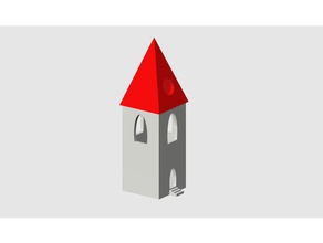 Kirche-Turm Spielzeug & game Zubehör Kirche - 3d print model - Mito3D