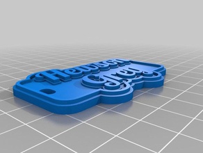 hewson gri Anahtarlık özelleştirilmiş 3d print model - Mito3D