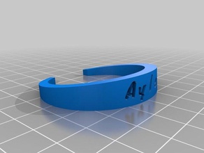 ayla pulseira 3 pulseiras personalizado 3d print model - Mito3D
