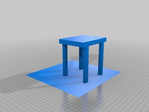 mesa practica el modelo de los muebles 3d print model - Mito3D