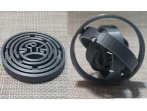 west world maze gyro toy & game accessories spinner westworld 3d print model - Mito3D
