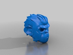 gta5 pogo monkey face mask 3d printing 3d print model - Mito3D