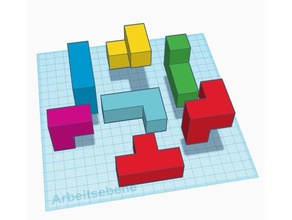 cube puzzle Rätsel tetris 3d print model - Mito3D