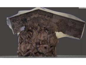 tydeus melanippus beyni öldürür heykeller sanat Etrüsk friz Yunan mitolojisi heykel Roma 3d print model - Mito3D