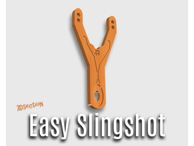slingshot steinschleuder mechanical toys 3dsection ball easy fun games indoor jvo kids matata outdoor play stone toy weapon 3D print model - Mito3D