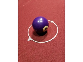 Billard cut shot trainer ring sport & im freien Ziel cut-shot pool Ausbildung 3d print model - Mito3D