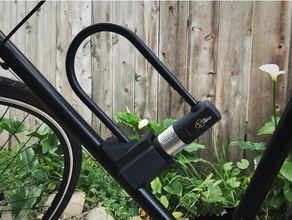 u-lock mount sport & outdoors bicycle lock bike ulock 3d print model - Mito3D