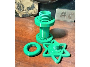 spinning filament spool holder 3d printer parts spoolholder mount roller 3d print model - Mito3D