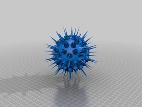 sphere-the-virus 2 biology 3d print model - Mito3D