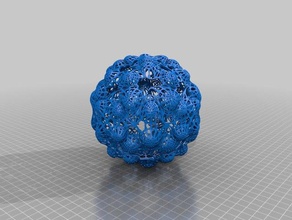 küre-the-virus3 dekor 3d print model - Mito3D