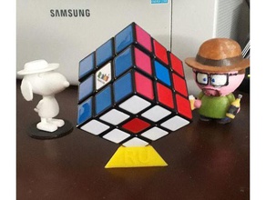 porta cubo di rubik rubick küpü dur oyuncak & oyun aksesuarları resminizi herhangi birinden küp 3d print model - Mito3D