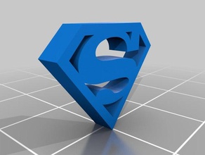 superman emblema traje 3d print model - Mito3D