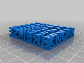 kb stereo text sculptures customized 3d print model - Mito3D