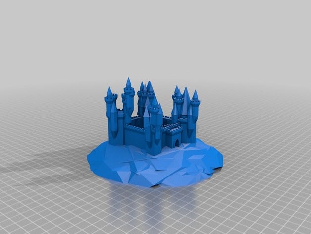 özelleştirilmiş büyük kale jeneratör binalar ve yapılar 3D print model - Mito3D